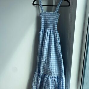 Hill House Blue Gingham Maxi Dress